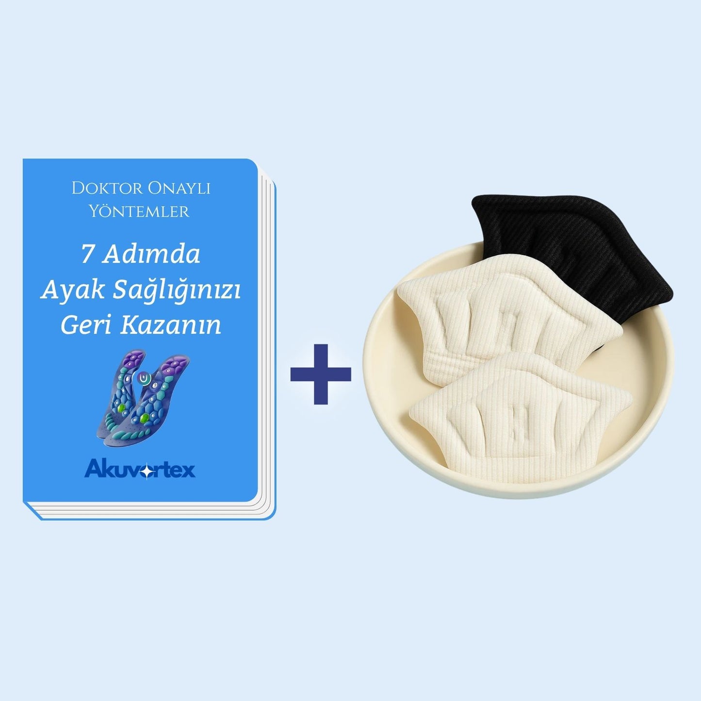 Akuvortex™ İyileşme Paketi (E-Kitap + Topuk pedi)
