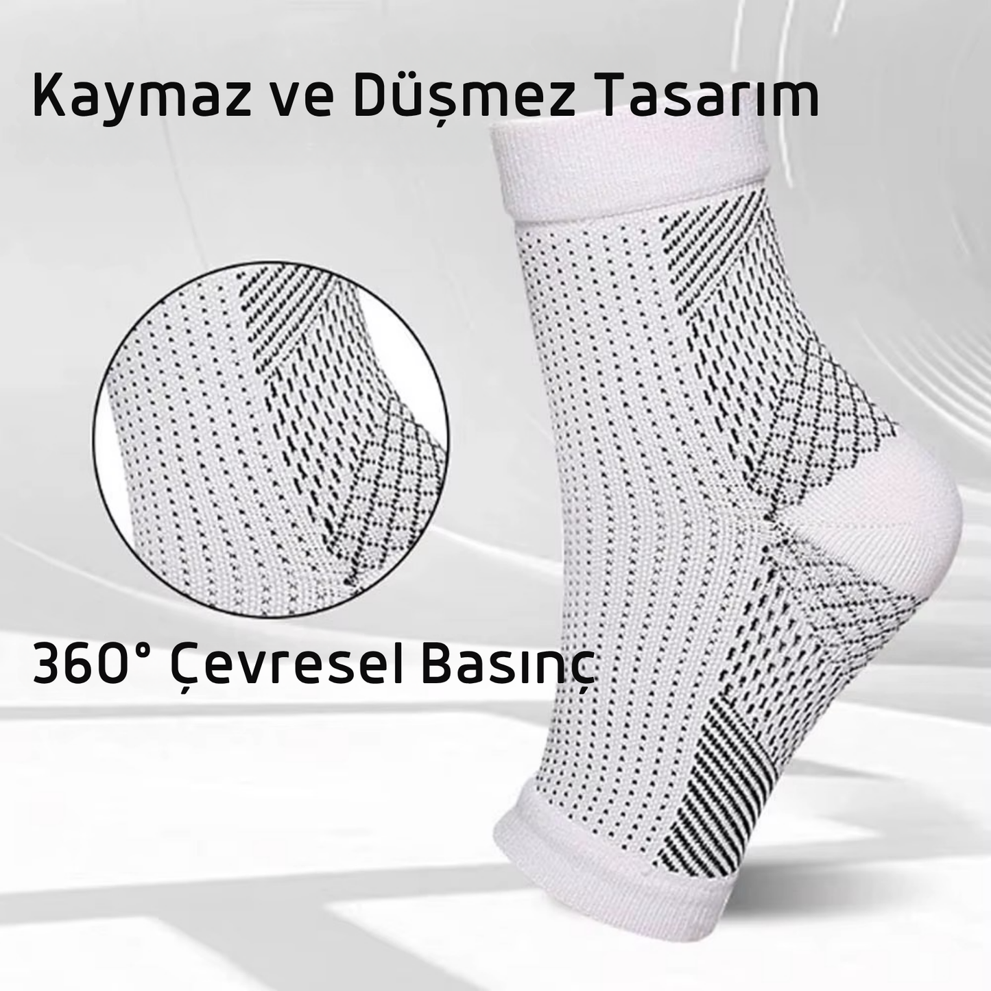 Medikal Baskılı Çorap – Plantar Fasiit & Topuk Ağrısına Çözüm